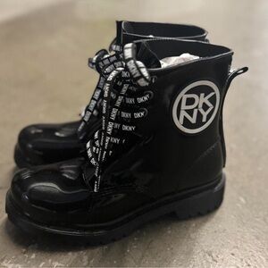 Like New - Size 6 DKNY Black Combat Boots